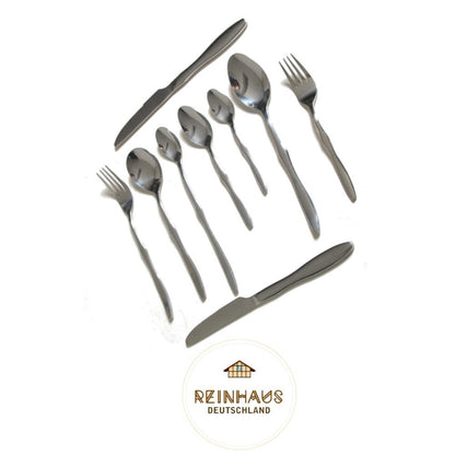 Reinhaus, Flatware / Cutlery / Stainless Steel Model Gourd Dinner Fork Set 6pcs