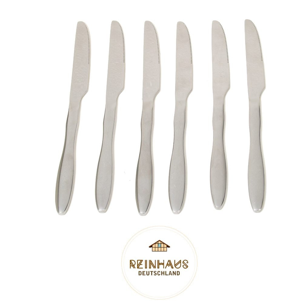 Reinhaus, Flatware / Cutlery / Stainless Steel Model Gourd Dinner Fork Set 6pcs