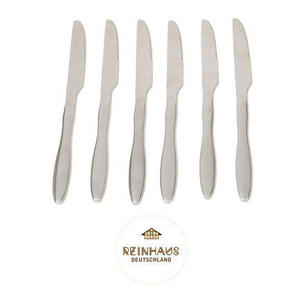 Reinhaus, Flatware / Cutlery / Stainless Steel Model Gourd Dinner Fork Set 6pcs