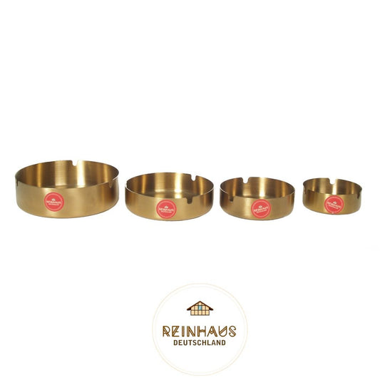 Reinhaus, Stainless Steel Ashtray Gold 8Cm