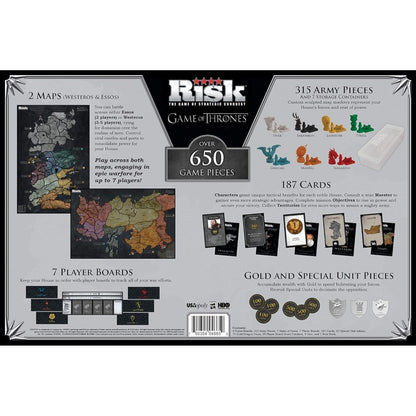 Usaopoly Risk Themed Game Of Thrones Strategy Board Game |For Game Of Thrones Fans | Official Merchandise | Based On The Tv Show On Hbo