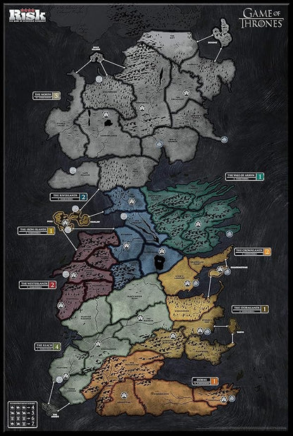 Usaopoly Risk Themed Game Of Thrones Strategy Board Game |For Game Of Thrones Fans | Official Merchandise | Based On The Tv Show On Hbo