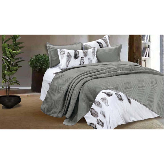 Comfy, Home Spread Double C24 Grey, RZLN-102351G