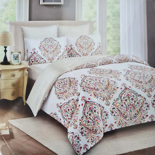 Comfy, Home B.S.S Double Ply 205x205, Pink + White Po-5914, RZLN-110143PK