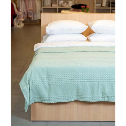 Comfy, Home Pique Summer Gold Blanket 220x240 Double 24, Light Green Po-5914, RZLN-121053LG, Available in Different Colors