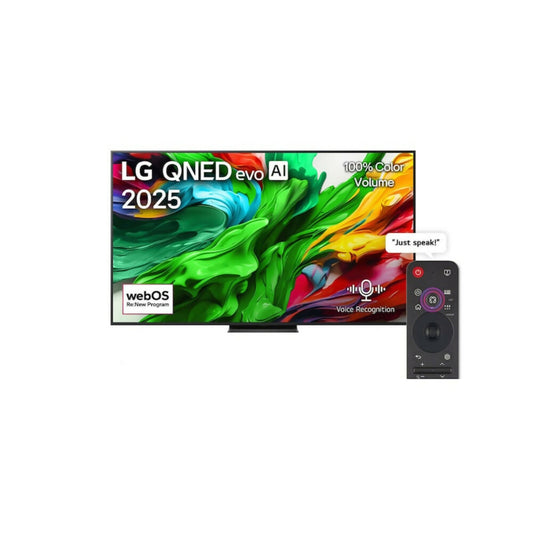 LG 75-Inch QNED EVO AI QNED86 Mini LED 4K 120Hz Smart TV AI Magic Remote WebOS25 2025 , 75QNED86A6A
