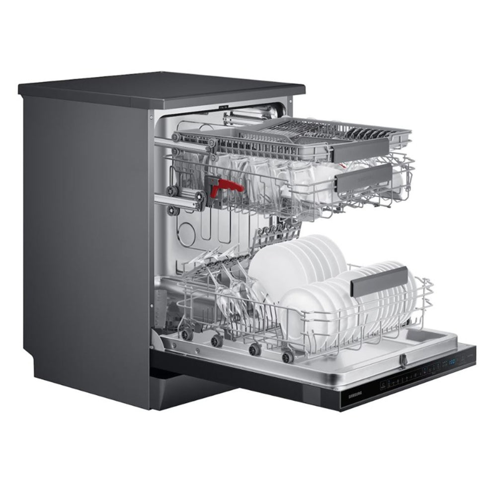 Samsung Freestanding Dishwasher Series 11 Auto Door Open 14 Place Settings [Anthracite], DW60A8050FB/EU