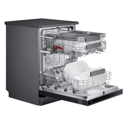 Samsung Freestanding Dishwasher Series 11 Auto Door Open 14 Place Settings [Anthracite], DW60A8050FB/EU