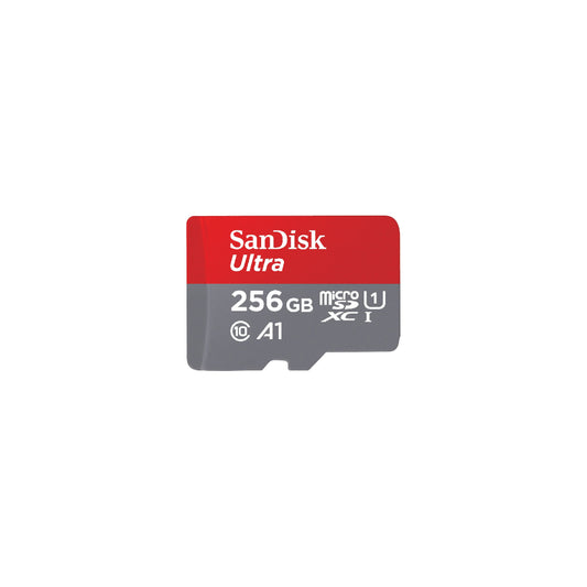 Sandisk, Ultra Microsdxc Uhs-I Card, Better Photo, Full Hd Video, A1 Faster Mobile, 256GB Speed Up To 120MB/S, SDSQUA4