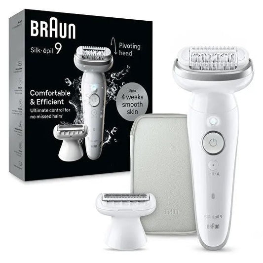 Braun, Silkepil 9 Flex 9-041 3D Rechargable Epilator Wet & Dry
