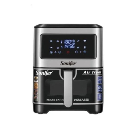 Sonifer, Electric Air Fryer 1500W, 6.5L, LED Touch Control with Viewing Window, SF-1028S