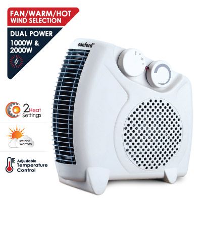 Sanford Japan, Heater, 2000W Electric Heaters Indoor Portable With Power Indicator Light , Ptc Fast Heating Ceramic Room Small Heater With Heating And Fan Modes For Bedroom, Office And Indoor Use