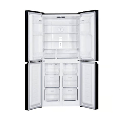 Sharp 4 Doors 560L Fridge, J-Tech Inverter, 180x79x70cm - [Black Glass], SJ-FH560BK