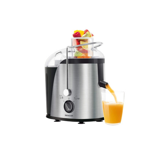 Sencor Juicer, Wide Feed Tube (65mm) For Comfortable Filling, Automatic Pulp Separation, 2Speeds, Easy To Clean, SJE-741SS