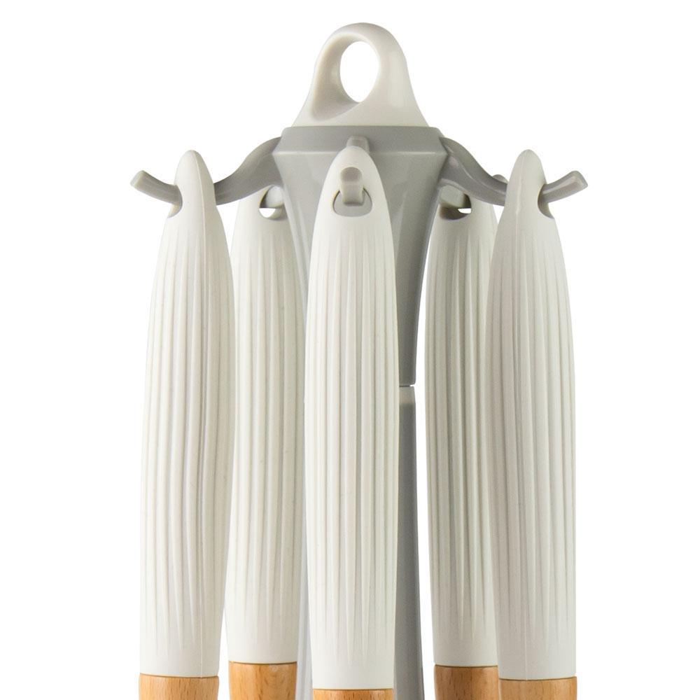 Tessie - Jessie Kitchen Utensil 5-Piece Set, ABS - Silicone Material - Cream, SK-8044