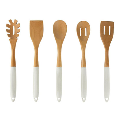 Tessie - Jessie Kitchen Utensil 5-Piece Set, ABS - Silicone Material - Cream, SK-8044