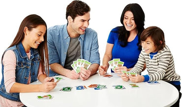 Skip-Bo Card Games For Ages +7, Card Sequencying Family Game From Uno Creators, 52370, Display