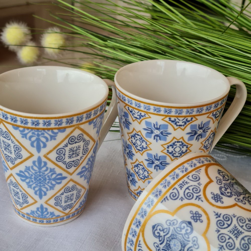 La Perla, New Bone China Mug 3 Pieces Assorted Designs