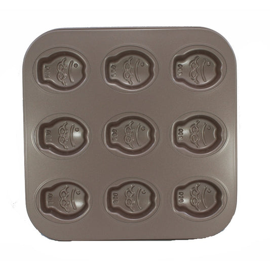 OGO Teflon, Non Stick Bakeware MOULD 9 Cavities with small fish design