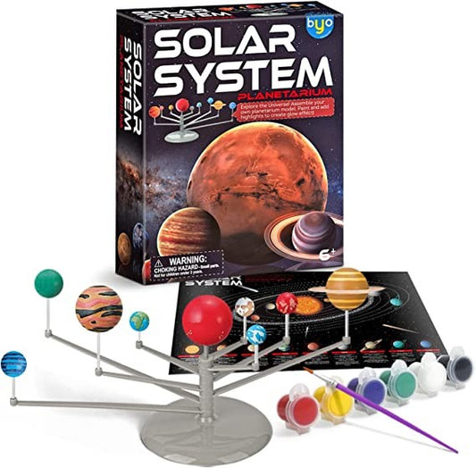 Byncceh, Solar System Model Kit Diy Space Toy 8 Planets For Kids Solar System Toys 3D Space Planet Art & Craft Educational Toys With Painted Brush & Paints Birthday Gifts For Boys & Girls