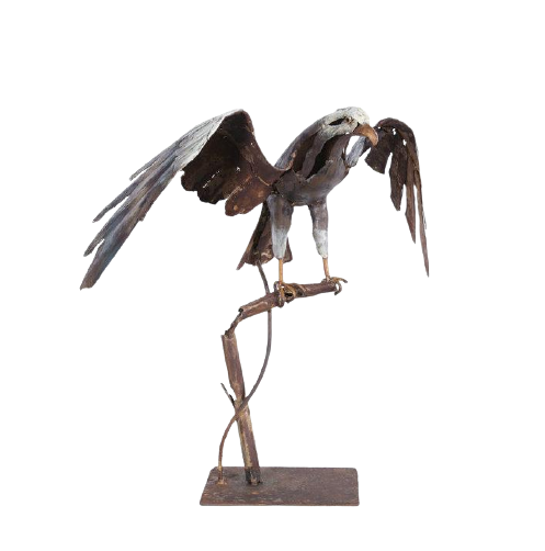 Itemz, 3D Decorative Metal Flying Bird Sculpture/Statue, 54x56x32cm