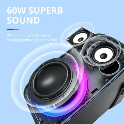 Tronsmart, Halo 110 60W Portable Party Speaker, Superb Stereo Sound And Up To 18 Hours Of Playtime 930779
