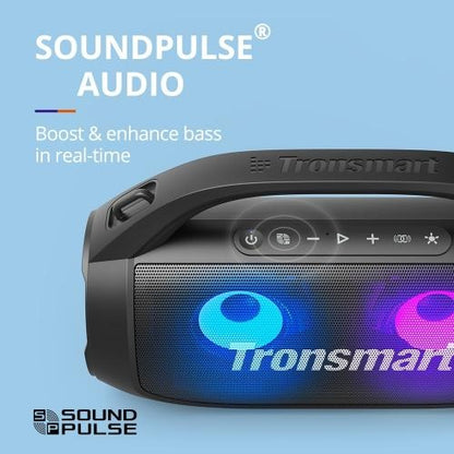 Tronsmart, Bang Se 40W Portable Party Speaker With Built In Power Bank And 3 Led Modes, Up To 24 Hours Playtime 862356