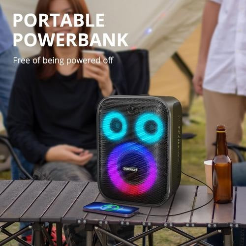 Tronsmart, Halo 200 120W Karaoke Bluetooth Party Speaker With Soundpulse Audio & Built-In Powerbank, Up To 18 Hours Of Playtime 868659