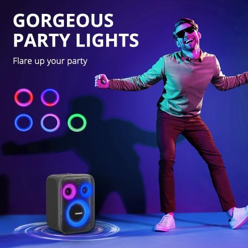 Tronsmart, Halo 200 120W Karaoke Bluetooth Party Speaker With Soundpulse Audio & Built-In Powerbank, Up To 18 Hours Of Playtime 868659