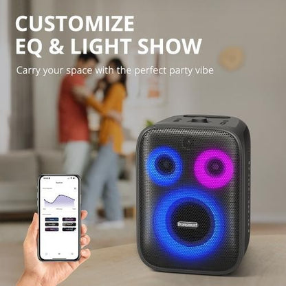 Tronsmart, Halo 200 120W Karaoke Bluetooth Party Speaker With Soundpulse Audio & Built-In Powerbank, Up To 18 Hours Of Playtime 868659