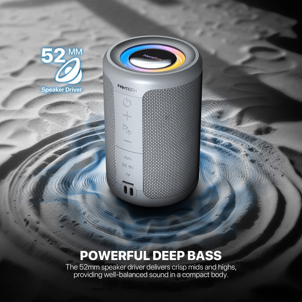 Fantech, Nerabox Bs154 Wireless Speaker Bluetooth 5.4, 5W Rms, Tws Mode, Aux & Tf Support, Built-In Battery, Available in Different Colors