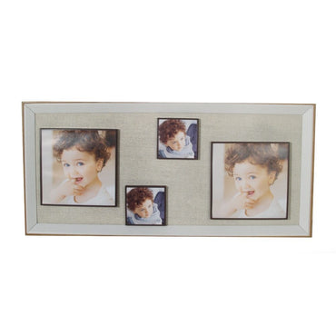 OGO, Real Wood Rectangular Photo Frame with Metallic Back 30x70cm to fit an assortement of pictures for living or bedroom or office decor