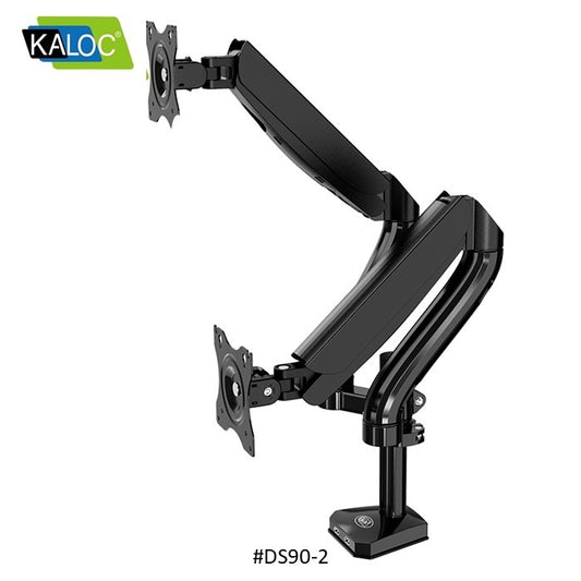 Kaloc, Ds90-2 Dual Desk Monitor Arm, Adjustable Gas Spring & Support Max 32 Inch