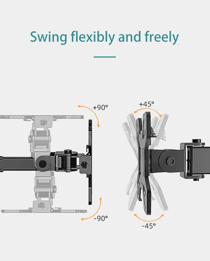 Kaloc, Dw240-J 4 Monitor Desk Mount, Heavy Duty & Fully Adjustable Stand