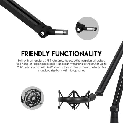 Fantech, Ac902S Adjustable Microphone Stand