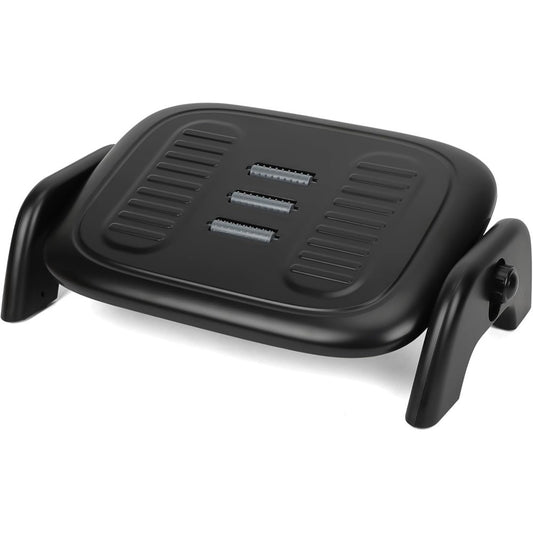 Under Desk Footrest | Foot Stool with 30? Tilt Adjustment & Massage Texture | Ergonomic Desisgn - YM-525