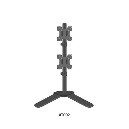 T002 Adjustable Vertical Dual Monitor Arm, For Screens 17 To 27 Inches