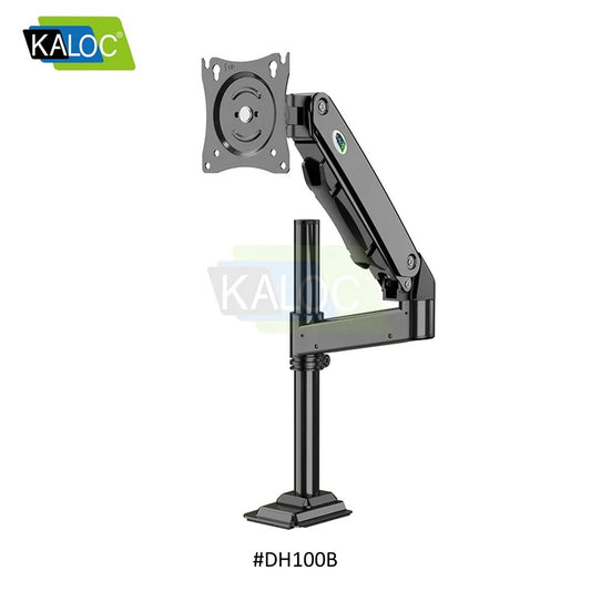 Kaloc, Dh100B Single Monitor Arm With Internal Gas Spring Technology For Easy Adjustment, For Screens 17 To 33 Inches