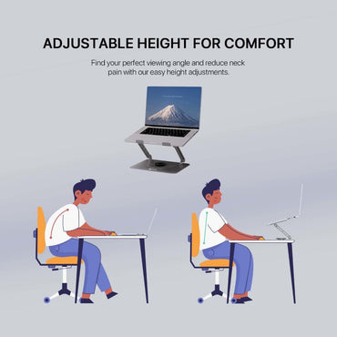 Fantech, Nc30 Laptop Cooling Stand With Detachable Rgb Fan ? Adjustable, 360? Swivel, Support Up To To 17.3' Laptops