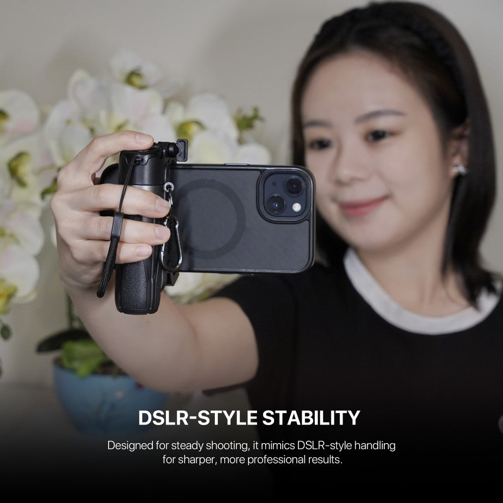 Fantech, Ss141 Selfie Stick Mini Quadripod Stand, Stable And Sturdy Design, Bluetooth Remote