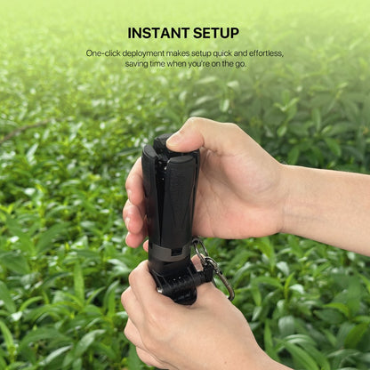 Fantech, Ss141 Selfie Stick Mini Quadripod Stand, Stable And Sturdy Design, Bluetooth Remote