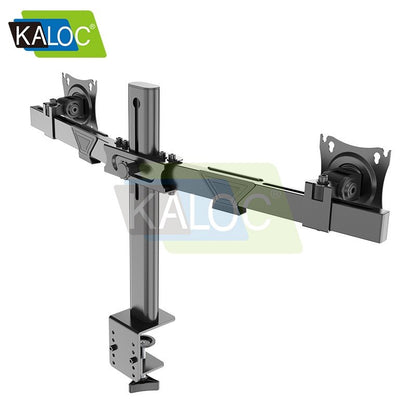 Kaloc, DZ220J Adjustable Horizontal Dual Monitor Arm, for Screens 17 to 32 Inches