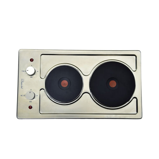 Super Chef, Hob Domino 30Cm 2Eletric Stainless Steel