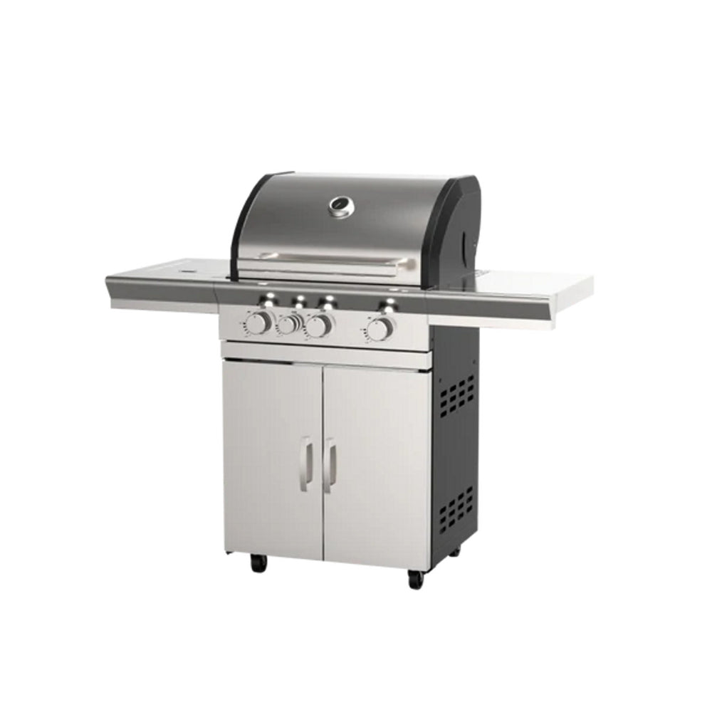 Superchef Gas BBQ 3 Burners Pro Grill + Side Burner [Silver], SUP-STD3BSB