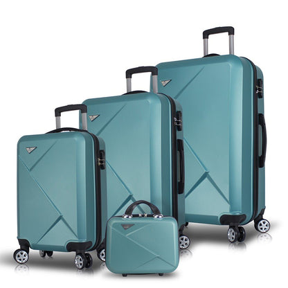 SuperSpace, Fully Lined and Expandable Travel suitcase Hard Cover 4 wheels Luggage 4 Piece Set, Available in Different Colors