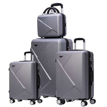 SuperSpace, Fully Lined and Expandable Travel suitcase Hard Cover 4 wheels Luggage 4 Piece Set, Available in Different Colors