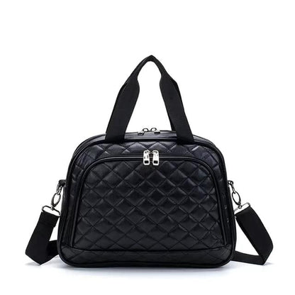 SwissBrand, Leather and Expandable Travel Bags Suitcase Hard Cover 4 wheels Luggage 4 Piece Set Black