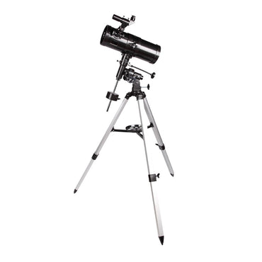 Conqueror, Equatorial Newtonian Reflector Telescope 1000mm Focal Length Heavy Duty Aluminum Tripod - AT6476.