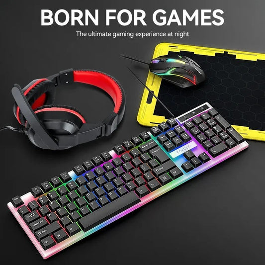 T-Wolf Tf-240 Wired Gaming Combo 4 In 1