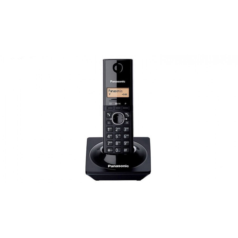 Panasonic Illuminated LCD Call ID 50 Name Phone Book Alarm 6 Ringers, Black, TG1711TUB